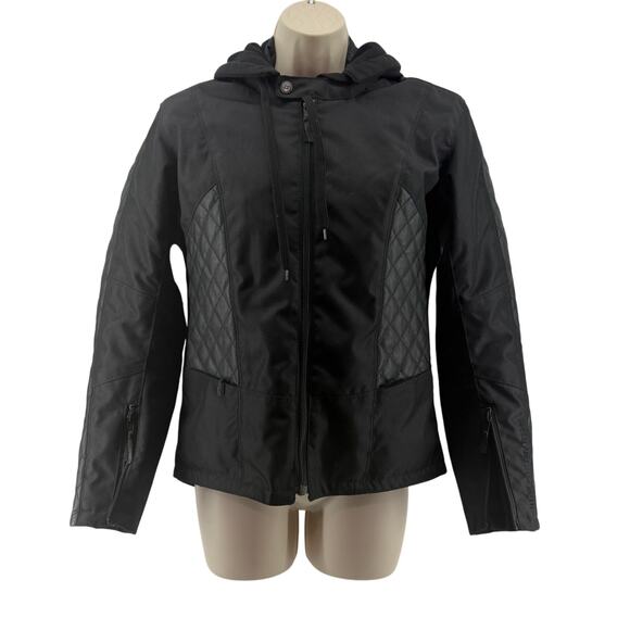 Speed And Strength Women's Textile Leather Motorcycle Jacket Black Small - Picture 1 of 11